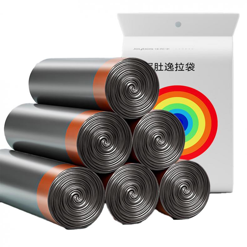 佳帮手 JBS-LJD-YL455-BOG5P 将军肚逸拉袋 45*50mm 5卷/袋 （单位：袋）  黑橙