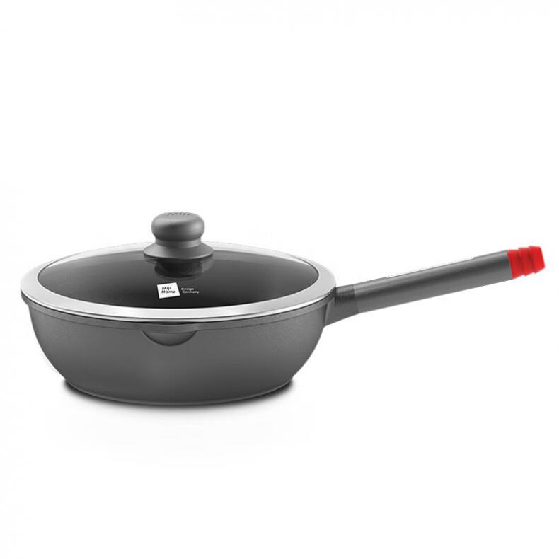 米技（MIJI） MIJI-LS-28FU/CN 星光系列不粘煎炒锅 28cm煎炒锅+28cm锅盖 （单位：个）  