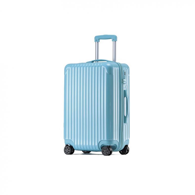 WRC W-9013 糖果色亮面时尚旅行箱 26英寸 （单位：个）  浅蓝色