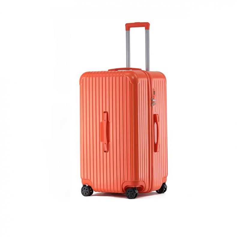 WRC W-9018 糖果色宽体亮面时尚旅行箱 29英寸 （单位：个）  橘色