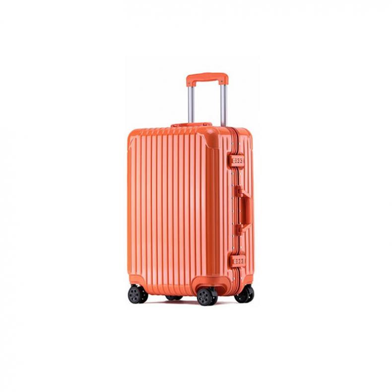 WRC W-9012 糖果色亮面时尚铝框旅行箱 29英寸 （单位：个）  橘红色