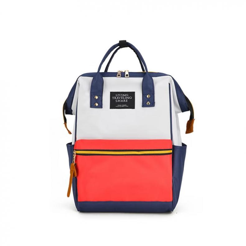 WRC W-0022 大容量防泼水双肩包 27*17*39cm （单位：个）  红白色