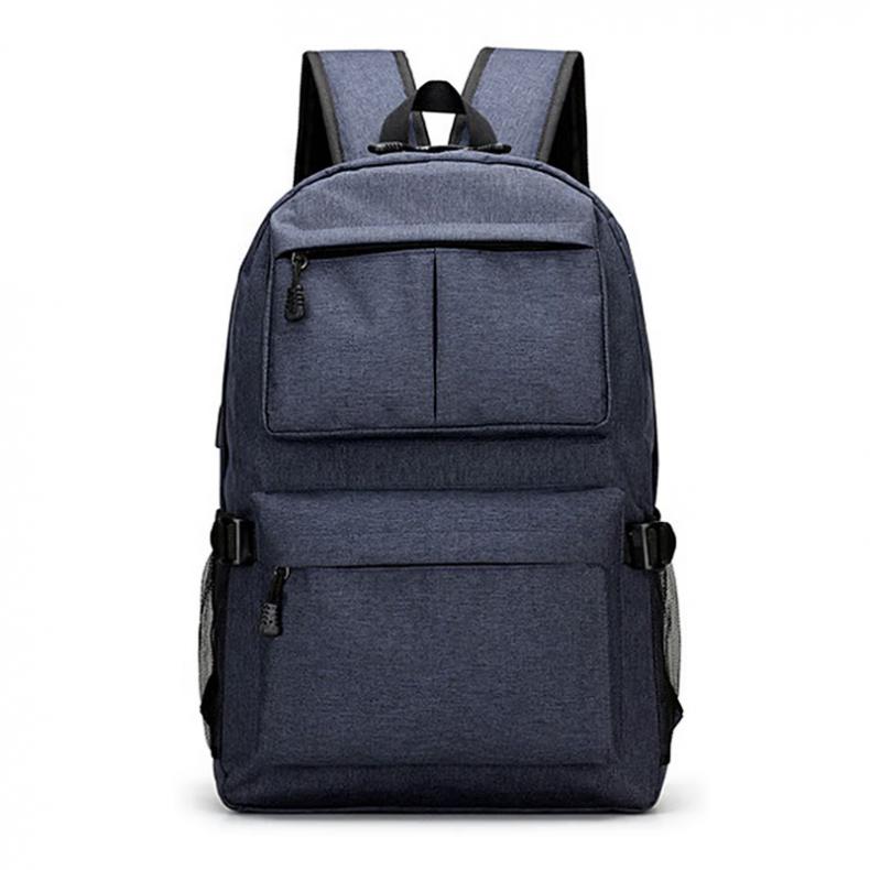 WRC W-1707 简约双肩包 30*47*13cm （单位：个）  蓝色