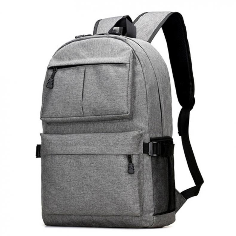 WRC W-1707 简约双肩包 30*47*13cm （单位：个）  灰色