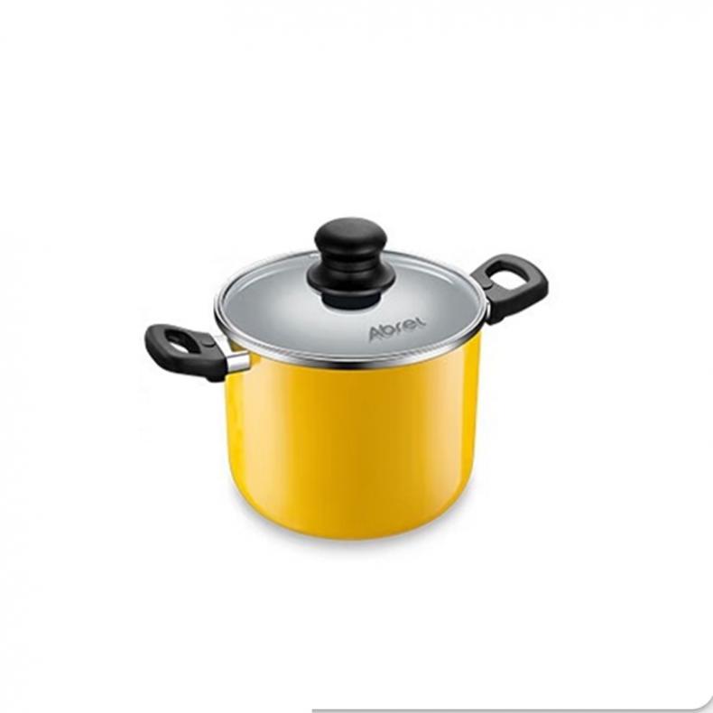 安博力（ABREL） FT22TA1 臻彩高汤锅 6.8L 22cm （单位：个）  明黄色