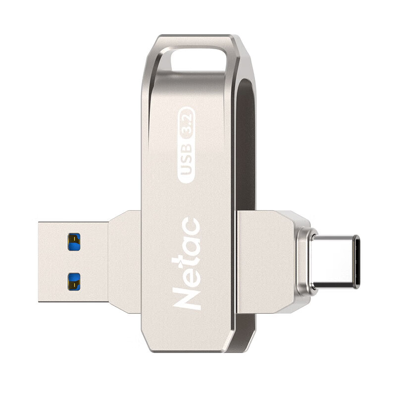 朗科（Netac） US15 双接口U盘 Type-C+USB3.2 64GB （单位：个）  银色