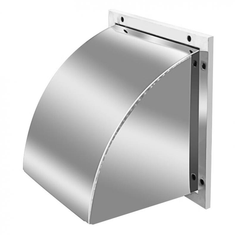 菲尼泰科（PHINITEC） P502 304不锈钢外墙防雨罩 方形风帽防风罩 14寸有网 （单位：个）  