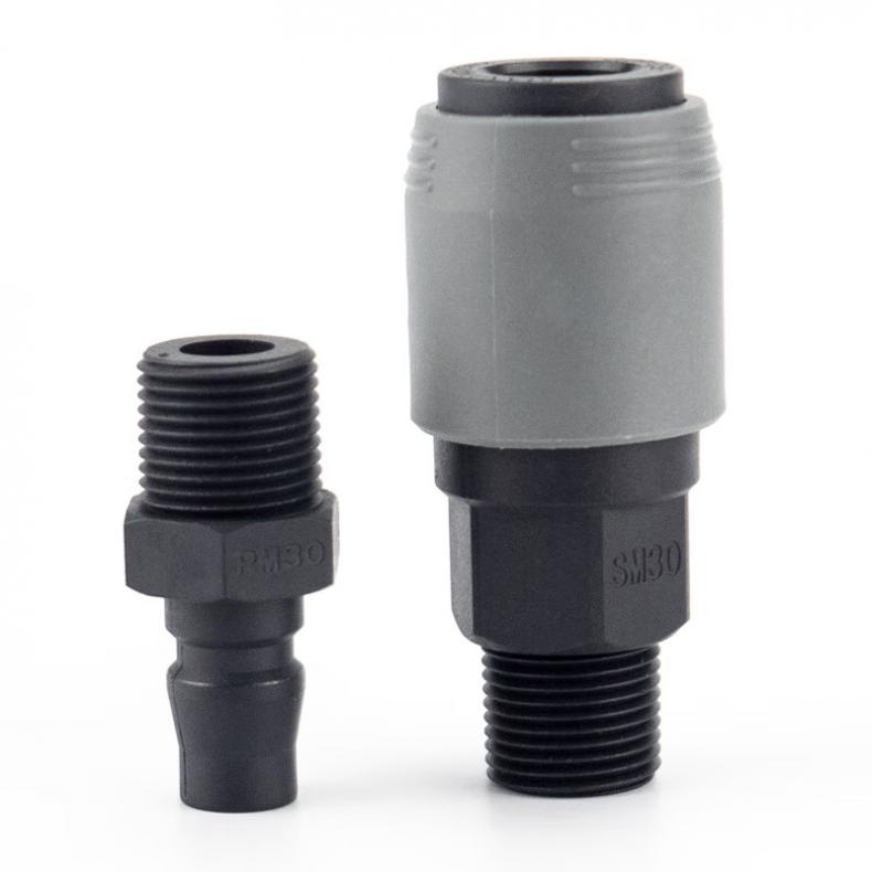 菲尼泰科（PHINITEC） WT-033 塑钢C式快速自锁接头 SF40+PF40 （单位：个）  灰色