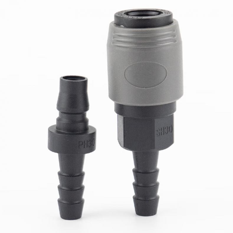 菲尼泰科（PHINITEC） WT-033 塑钢C式快速自锁接头 SH40+PH40 （单位：个）  灰色