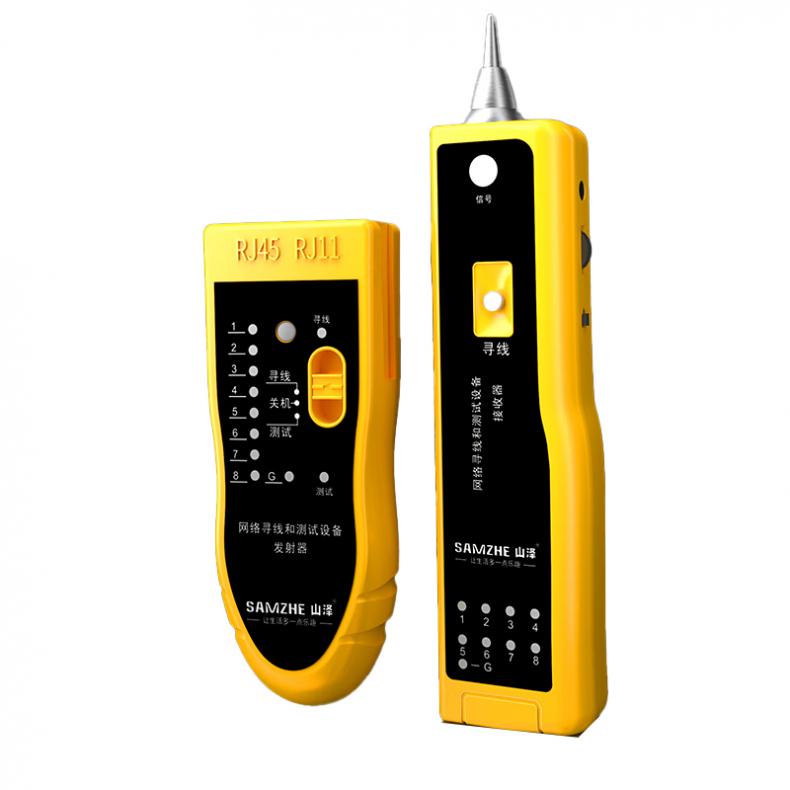 山泽（SAMZHE） CS-10 多功能网络寻线仪 RJ45/RJ11 （单位：套）  黄色/红色随机