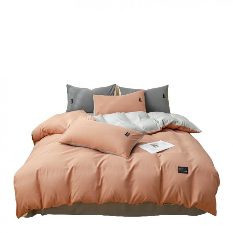 啄木鸟（PLOVER） ZMN-MM001 水洗棉麻床笠四件套 橘子 200*230cm （单位：套）  