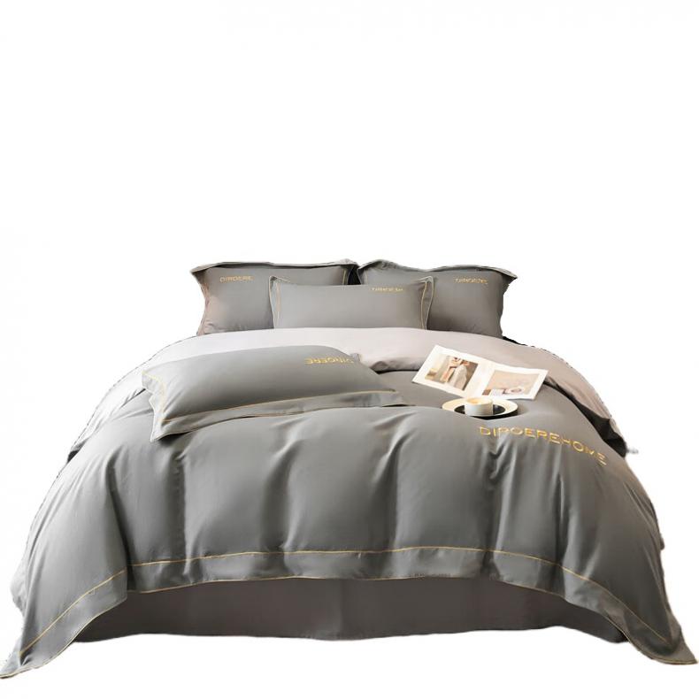 啄木鸟（PLOVER） ZMN-CRM008 40S长绒棉绣花四件套 200*230cm （单位：套）  中灰