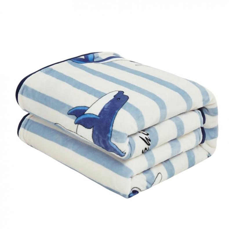 啄木鸟（PLOVER） ZMN-RT013 法兰绒毛毯 海豚 150*200cm （单位：条）  