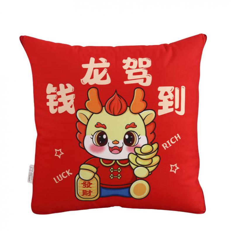啄木鸟（PLOVER） ZMN-BZ-05 抱枕 钱龙驾到 40*40cm （单位：个）  