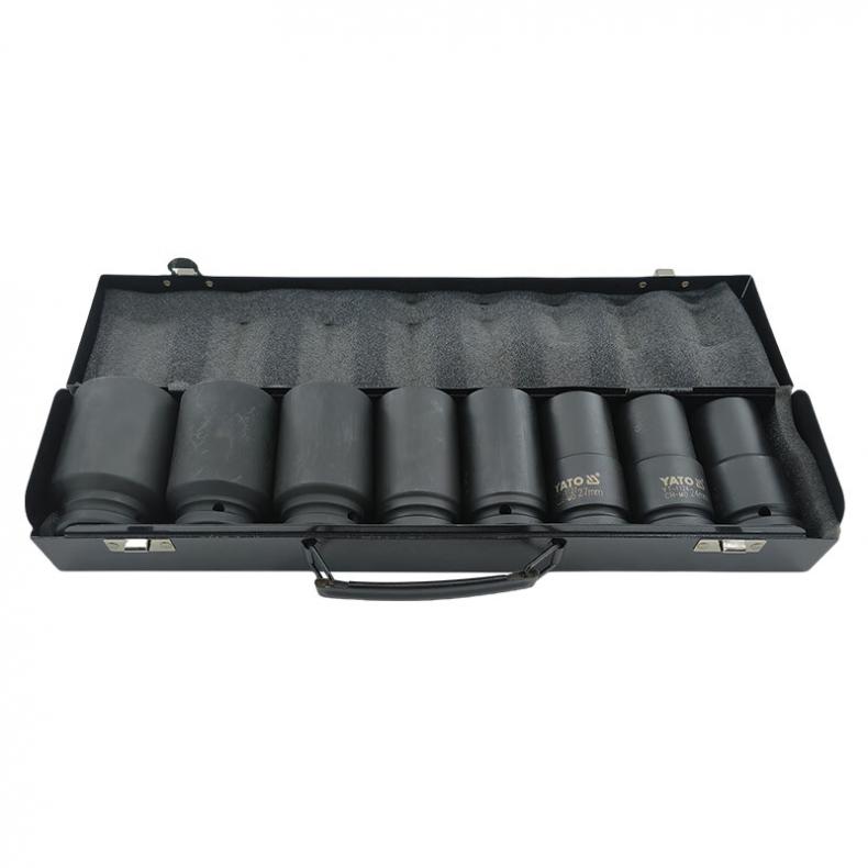 易尔拓（YATO） YT-1155 3/4英寸六角风动长套筒组套 8件套 （单位：套）  