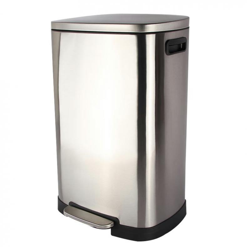 科力邦 KB1081 脚踏式不锈钢垃圾桶 单桶 50L （单位：个）  