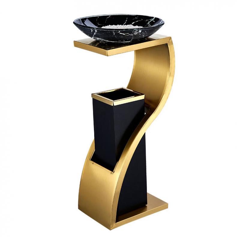 科力邦 KB1070 S型不锈钢垃圾桶  （单位：个）  钛金