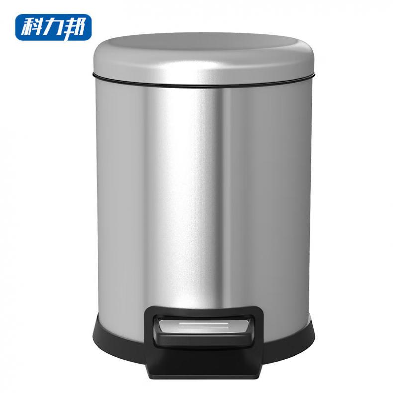 科力邦 KB1094 不锈钢垃圾桶 8L （单位：个）  本色