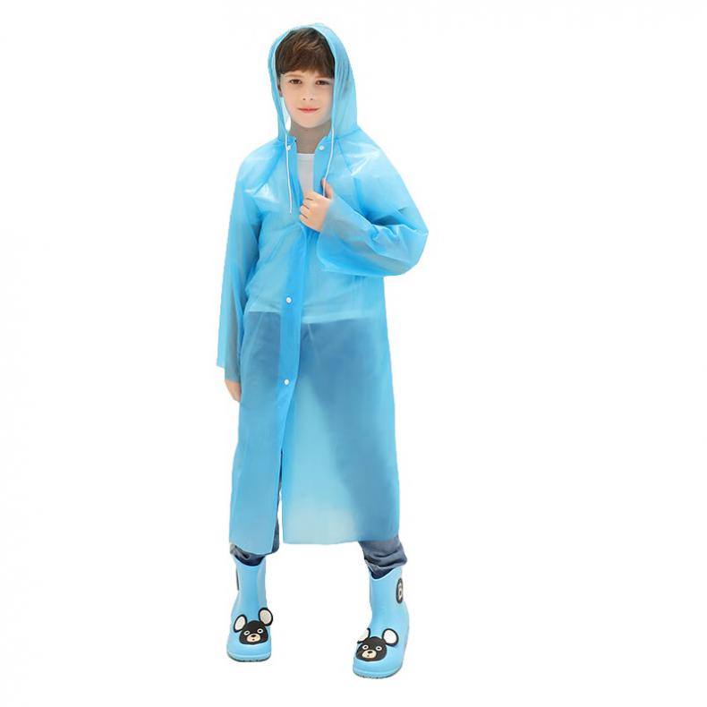四万公里 SW7162 儿童一次性雨衣 5个 （单位：组）  蓝色
