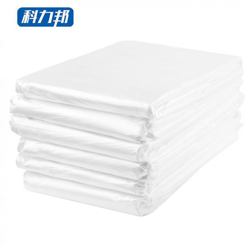 科力邦 KB3703 透明塑料垃圾袋 80*100cm 3丝 50只/包 （单位：包）  白色