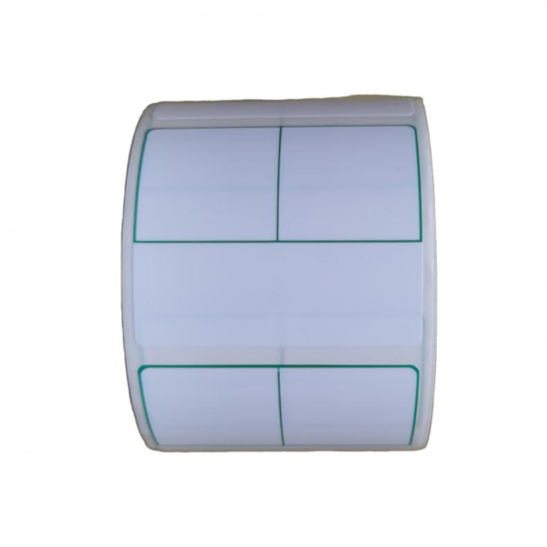 彩标 CB40-35-300 标签胶贴 40mm*35mm 300张/盒 （单位：盒）  白色