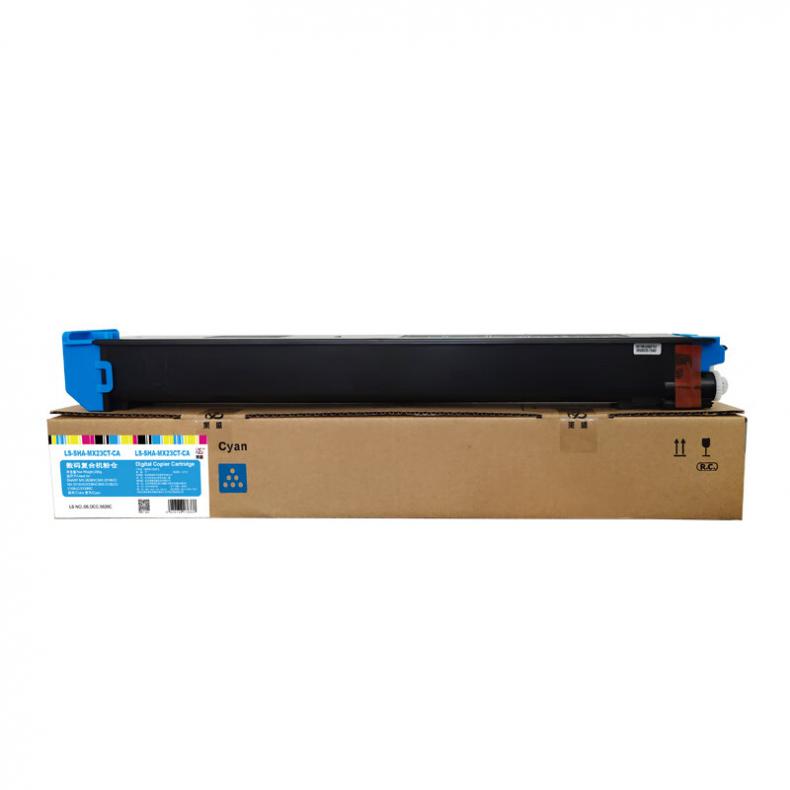 莱盛（laser） LS-SHA-MX23CT-CA 粉仓 有芯片 14000页 （单位：支） 适用于SHARP MX-2638NC/MX-2018UC/MX-2318UC/2338NC/MX-3128UC 青色