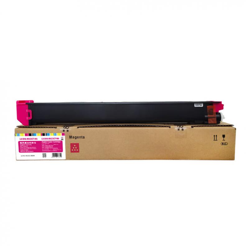 莱盛（laser） LS-SHA-MX23CT-MA 粉仓 有芯片 14000页 （单位：支） 适用于SHARP MX-2638NC/MX-2018UC/MX-2318UC/2338NC/MX-3128UC 品红色