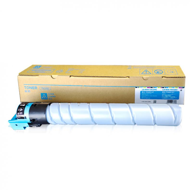 莱盛（laser） LS-MIN-TN328C 粉仓 有芯片 25000页 （单位：支） 适用于KONICA MINOLTA bizhub c250i/300i/360i/7130i,AURORA ADC309/369 青色