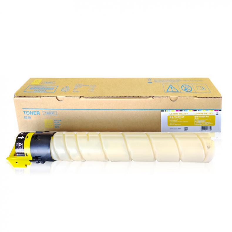 莱盛（laser） LS-MIN-TN328Y 粉仓 有芯片 25000页 （单位：支） 适用于KONICA MINOLTA bizhub c250i/300i/360i/7130i,AURORA ADC309/369 黄色