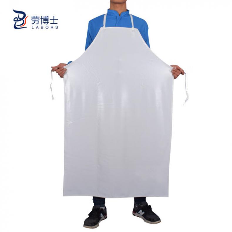 劳博士（LABORS) LBS-630 PVC防水防油耐酸碱围裙  （单位：条）  白色