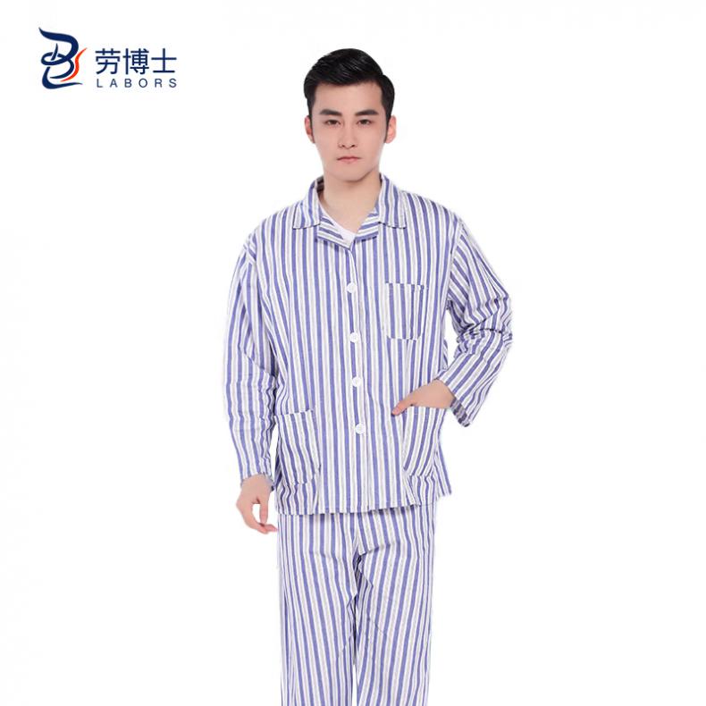 劳博士（LABORS) LBS815 条纹病号服 长袖套装 M （单位：套）  