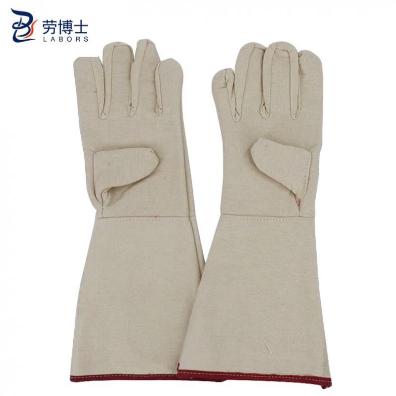劳博士（LABORS) LBS-653 加长双层全帆布劳保手套 HD2 特加厚棉长 XXXL （单位：双）  