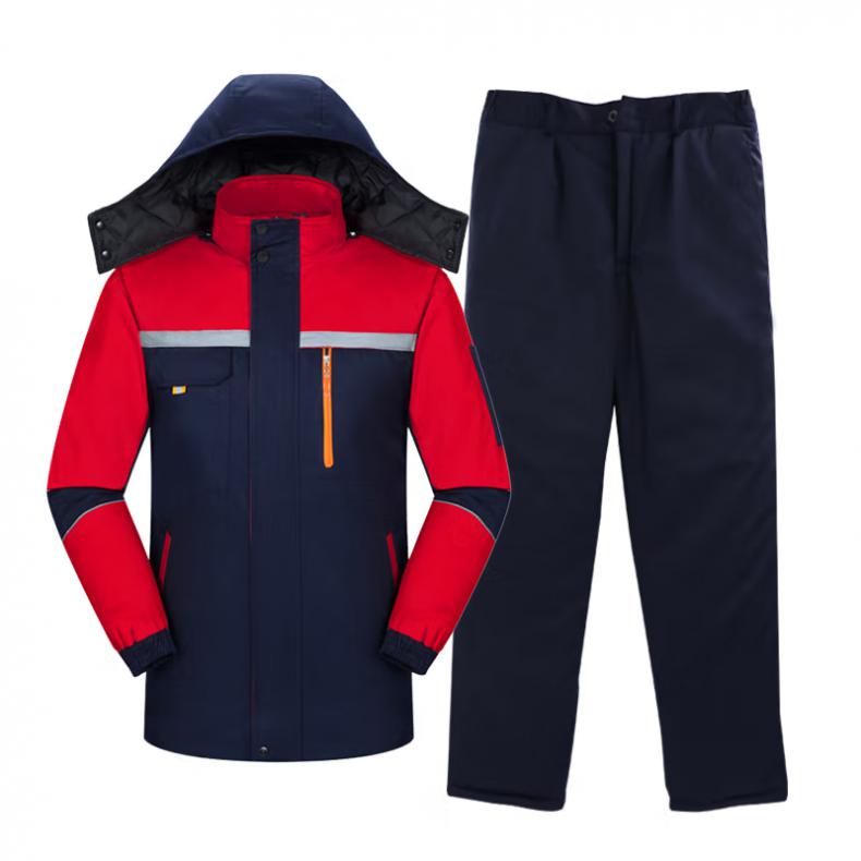 劳博士（LABORS) LBS-062-1 汽修反光工程服套装 160码 （单位：套）  藏蓝+红