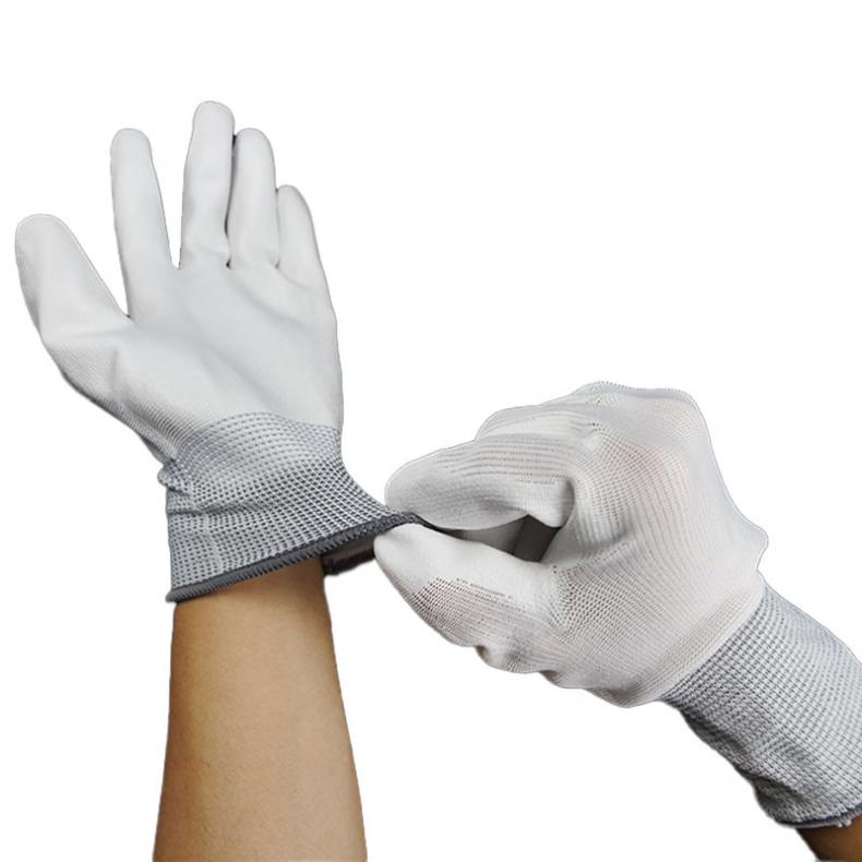 劳博士（LABORS) TZ013 PU涂掌手套 L 10双/组 （单位：组）  灰色