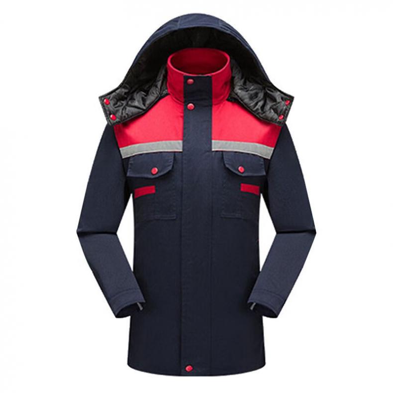 劳博士（LABORS) LBS832 加厚劳保服棉衣工装 上衣 190/4XL （单位：件）  红肩