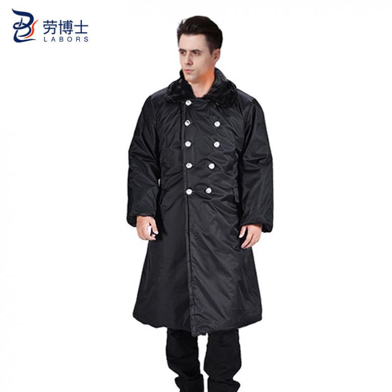 劳博士（LABORS) LBS840 加厚长款棉大衣 棉里  （单位：件）  黑色