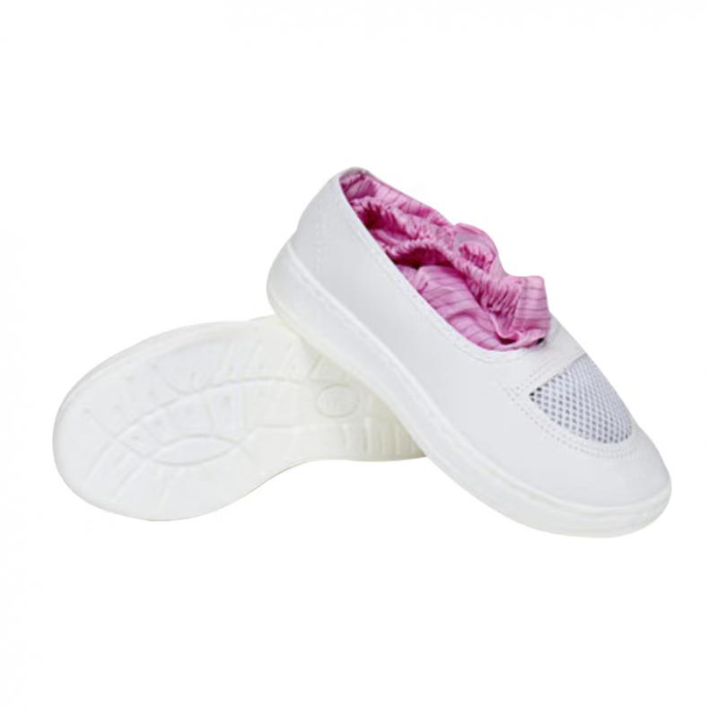 劳博士（LABORS) LBS-647 防静电条纹高筒靴 PU底网孔 41码 （单位：双）  粉色