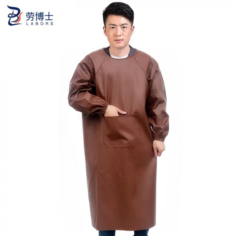 劳博士（LABORS) LBS-604 皮革罩衣 加厚加大  （单位：件）  褐色