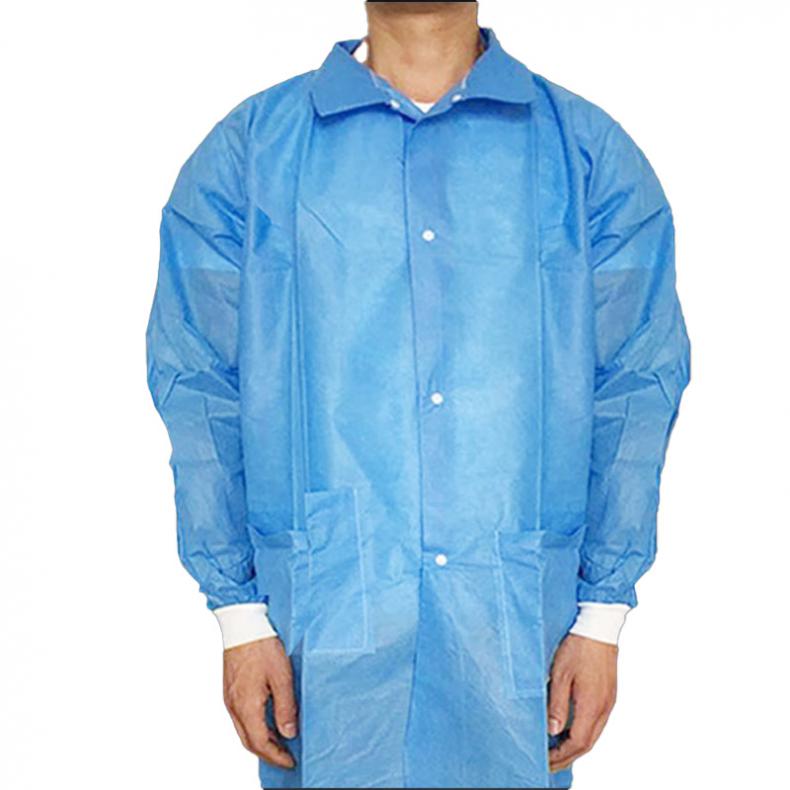 劳博士（LABORS) LBS-013 一次性无纺布大褂 L （单位：件）  蓝色