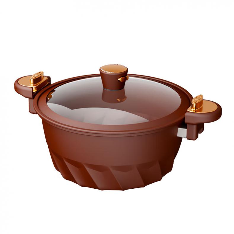 德博莱 DBL-ZS008 真空紫砂煲套装 炒锅32cm/蒸锅33cm （单位：套）  