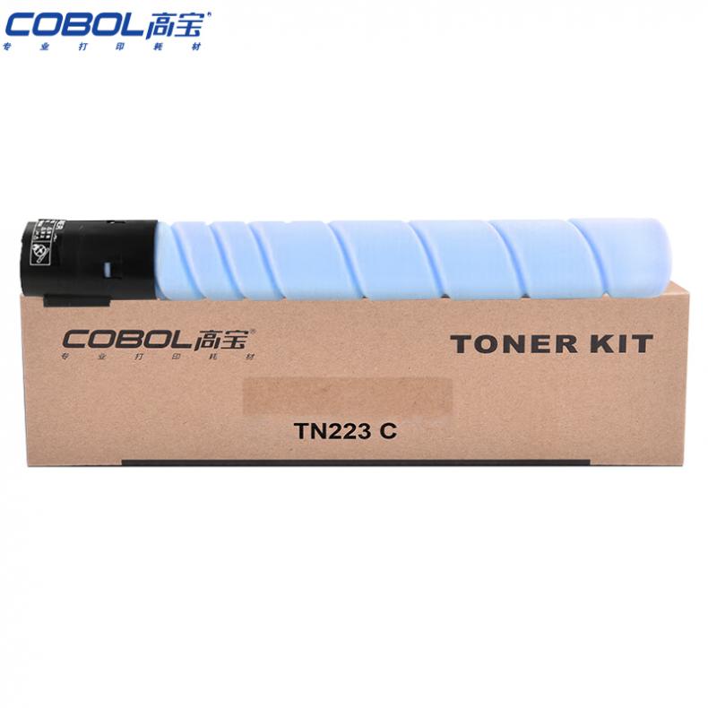 高宝（COBOL） TN223 C 墨粉盒 不带芯片 6000页 （单位：支） 适用KONICA MINOLTA Bizhub Pro C226/C266/C256/C7222新老包装交替发货 青色