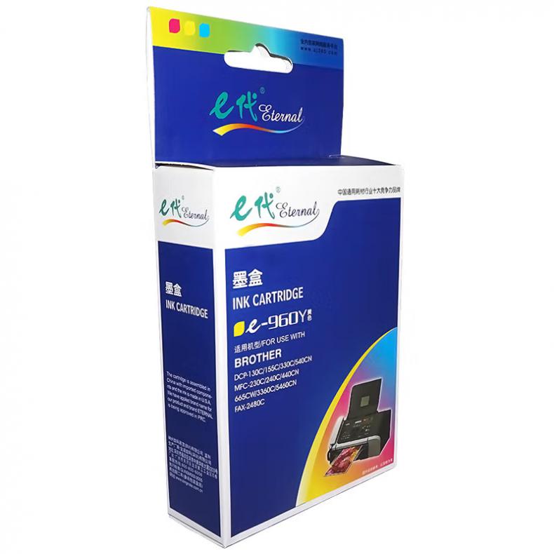 e代经典 e-960Y 墨盒 500页 （单位：盒） 适用兄弟DCP-130C/135C/150C/155C/157C/540CN/440CN/MFC240C/MFC665CW 黄色
