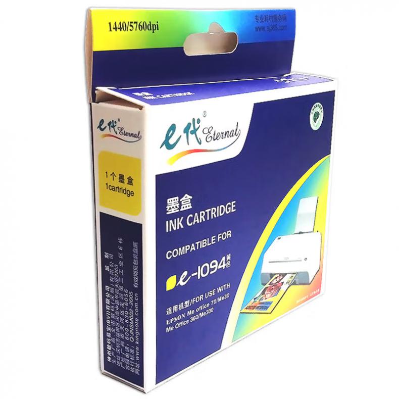 e代经典 e-T1094Y 墨盒 500页 （单位：盒） 适用爱普生 ME30 300 70 360 黄色