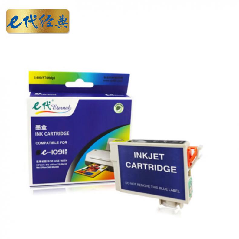 e代经典 e-T1091BK 墨盒 500页 （单位：盒） 适用爱普生 ME30 300 70 360 黑色