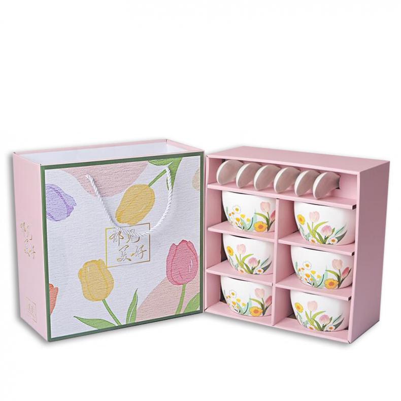 贝格帝 BGD-YJ12 郁见美好餐具套装 碗*6+勺*6 （单位：套）  