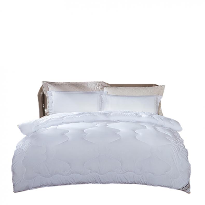 富安娜（FUANNA） 云慕抗菌 磨毛压花四季被 203*229cm （单位：床）  白色