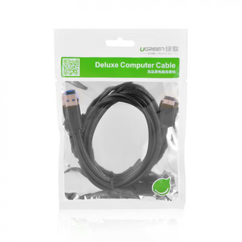 绿联（UGREEN） 10898 Micro USB3.0数据连接线 线长0.5米 （单位：条）  黑色