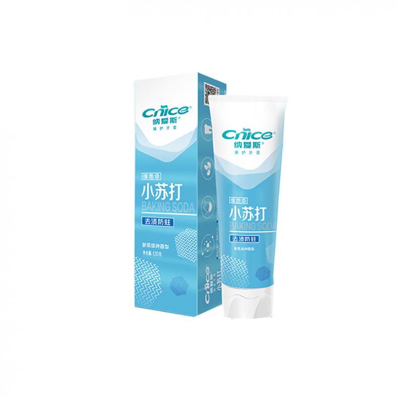 纳爱斯 新氧绿洲香型 小苏打牙膏 去渍防蛀 120g （单位：支）  