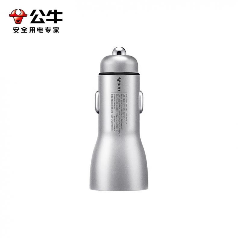 公牛（BULL） GNV-C160 车载USB充电器 60W （单位：个）  银色