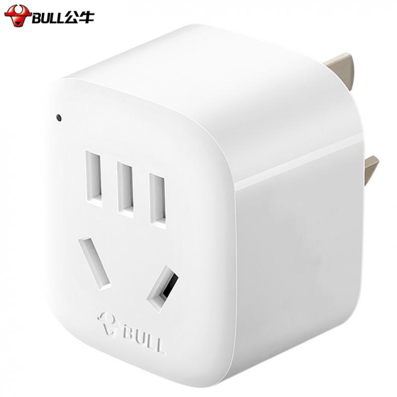 公牛（BULL） GN-901 国标转换插座 2500W 10A （单位：个）  白色